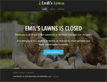 Tablet Screenshot of emilslawns.com